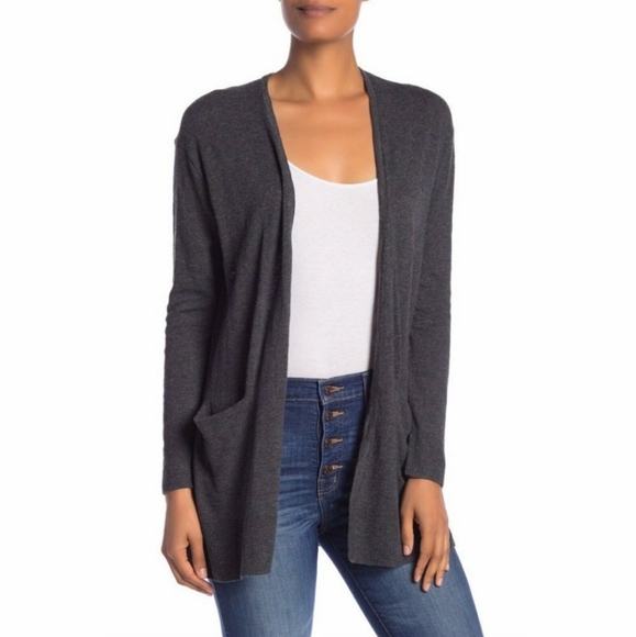 Madewell Sweaters - Madewell Summer Ryder Charcoal Cardigan Sweater XS